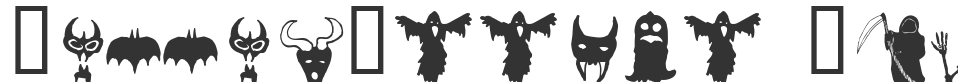 HollowWeenie Bats font preview