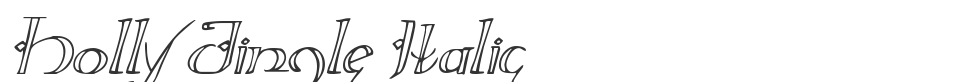 Holly Jingle Italic font preview