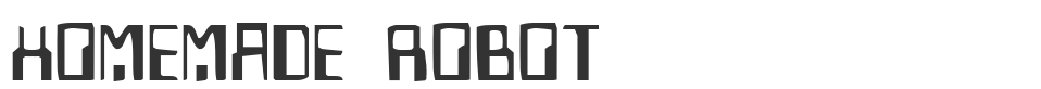 Homemade Robot font preview