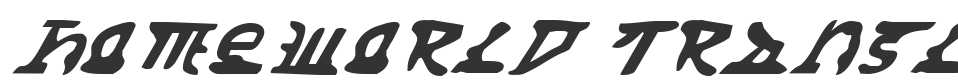 Homeworld Translator Italic font preview