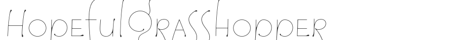 HopefulGrasshopper font preview