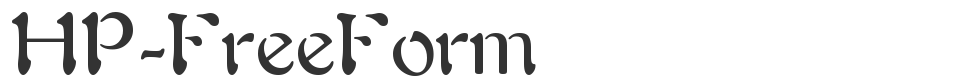 HP-FreeForm font preview