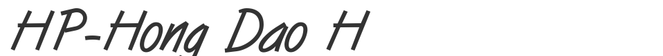 HP-Hong Dao H font preview