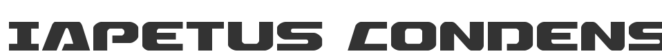 Iapetus Condensed font preview
