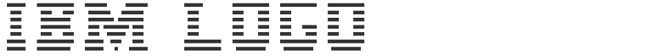 IBM Logo font preview