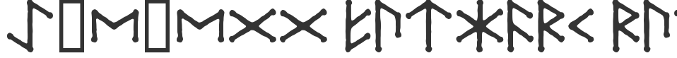 Ice-egg Futhark Runes font preview