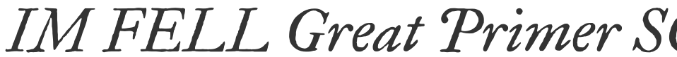 IM FELL Great Primer SC font preview