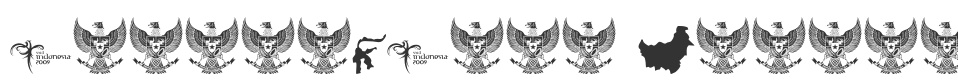 Indonesiana Khatulistiwania font preview
