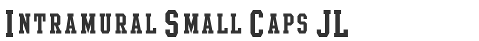 Intramural Small Caps JL font preview