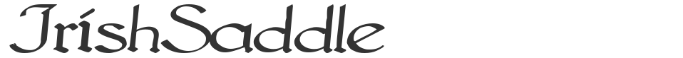 IrishSaddle font preview