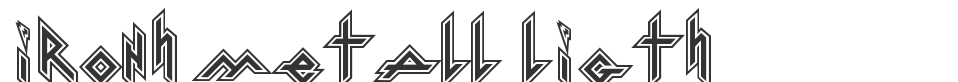 IronH Metall Ligth font preview