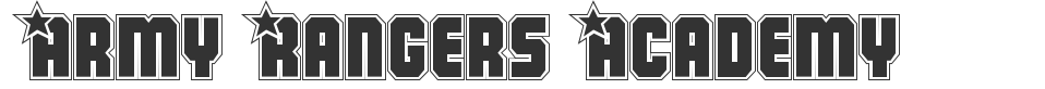 Army Rangers Academy font preview