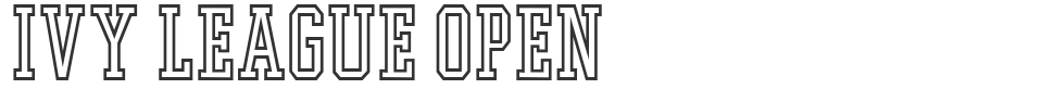 Ivy League Open font preview
