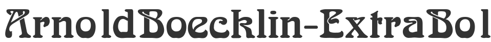 ArnoldBoecklin-ExtraBold font preview