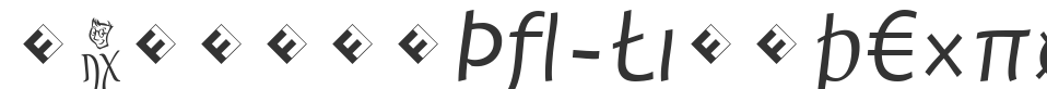 JambonoTF-LightExpert font preview