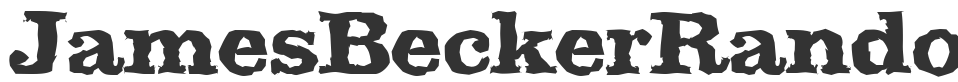 JamesBeckerRandom-ExtraBold font preview