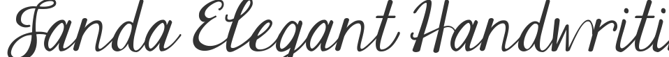 Janda Elegant Handwriting font preview