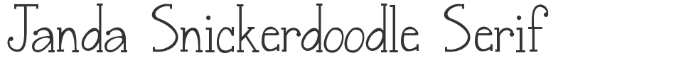 Janda Snickerdoodle Serif font preview