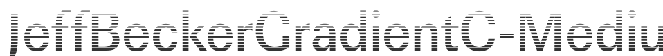JeffBeckerGradientC-Medium font preview