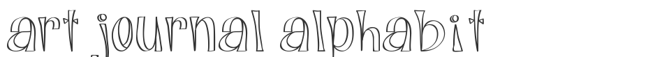 Art Journal Alphabit font preview