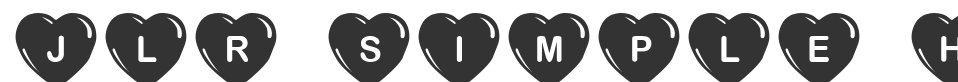 JLR Simple Hearts font preview