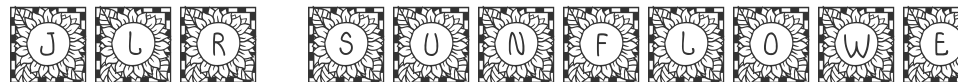 JLR Sunflower font preview