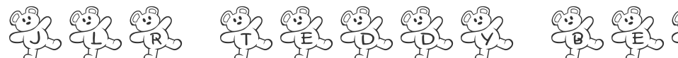 JLR Teddy Bear font preview