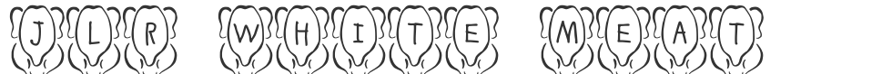 JLR White Meat font preview