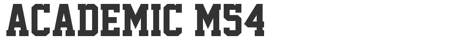 Academic M54 font preview