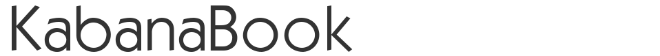 KabanaBook font preview