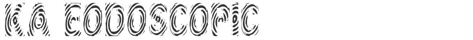 Kaleodoscopic font preview