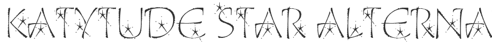 Katytude Star Alternates font preview