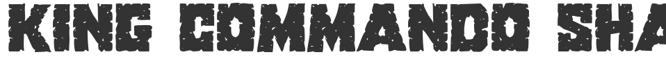 King Commando Shadow Italic font preview