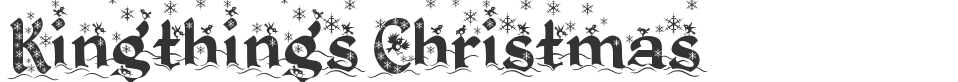 Kingthings Christmas  font preview