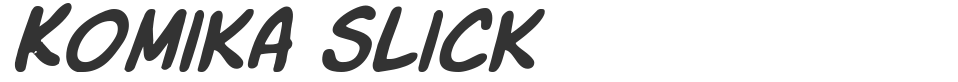 Komika Slick font preview