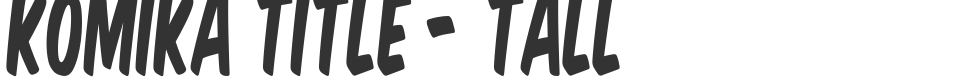 Komika Title - Tall font preview