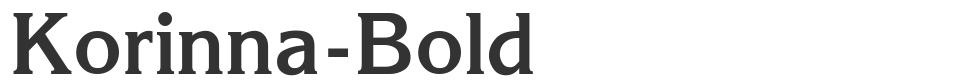 Korinna-Bold font preview