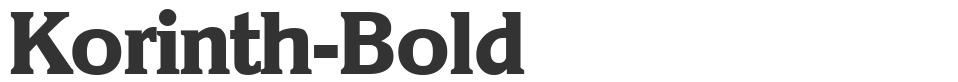 Korinth-Bold font preview
