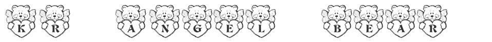 KR Angel Bear font preview