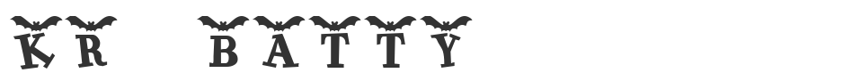 KR Batty font preview