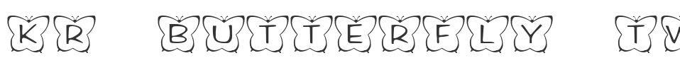 KR Butterfly Two font preview