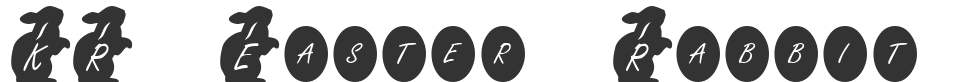 KR Easter Rabbit font preview