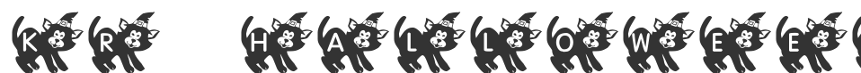 KR Halloween Kitten font preview