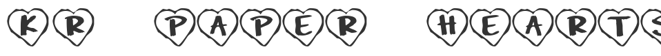 KR Paper Hearts font preview