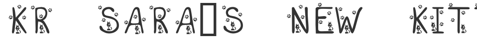 KR Sara's New Kitten font preview