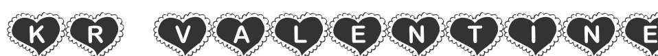 KR Valentine Heart font preview