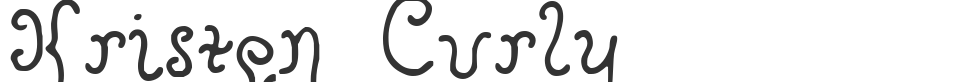 Kristen Curly font preview