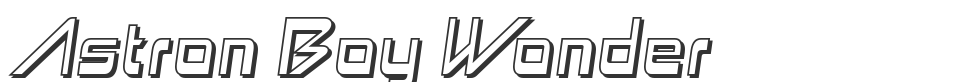 Astron Boy Wonder font preview