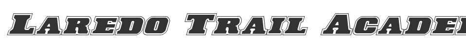 Laredo Trail Academy Italic font preview