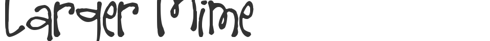 Larger Mime font preview